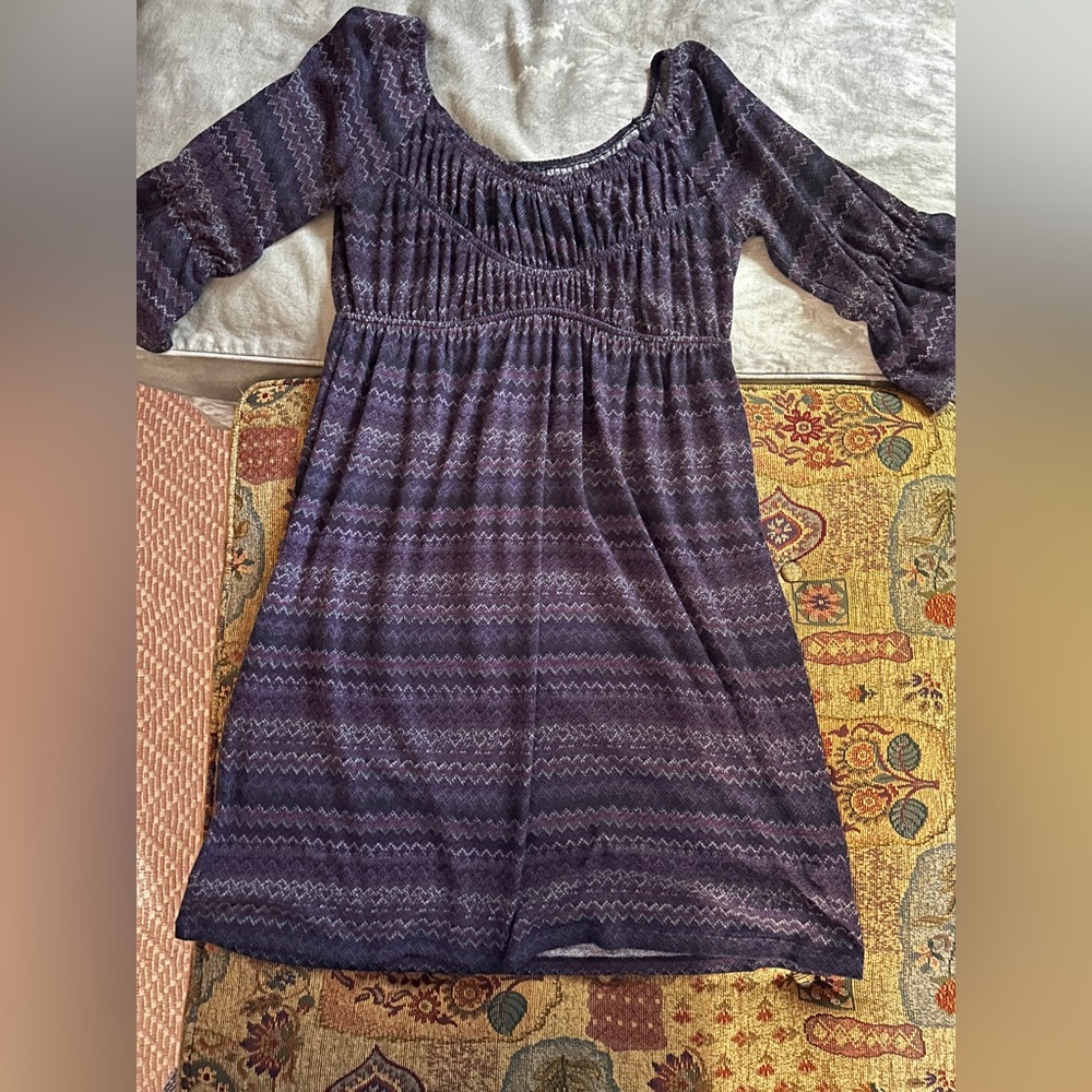 Purple chevron dress